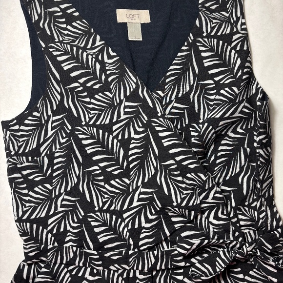 Ann Taylor LOFT Black and White Romper - Picture 3 of 8